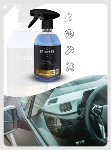 1л HYBRYDO GLASS CLEANER DETURNER жидкость для окон и зеркал
