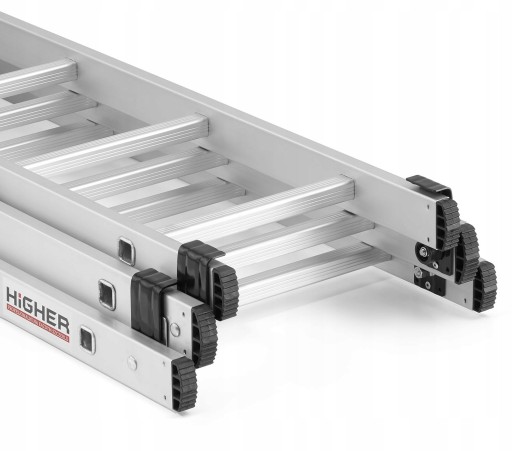 Лестница PREMIUM LIGHT АЛЮМИНИЕВАЯ 3X8 150 кг 648 см КРЮЧОК + сумка