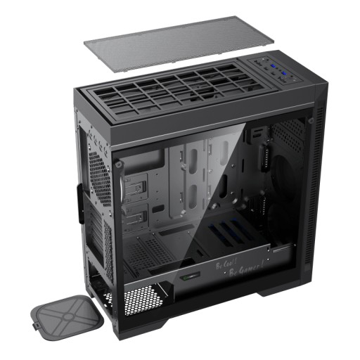 TOWER ATX MIDI USB 3.0 ПК КОРПУС ДЛЯ КОМПЬЮТЕРА ЧЕРНЫЙ ЧЕРНЫЙ ИГРОВОЕ СТЕКЛО