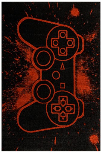 DYWAN DLA GAMERA GAMEPAD PAD CZERWONY CZARNY DZIECIĘCY LIMA 160x230 cm