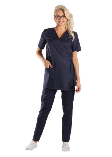 Косметический фартук, комплект кимоно + джинсы скинни XL/XXL.