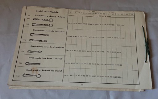 КАТАЛОГ ВИНТОВ ЗАКЛЕПКИ ГВОЗДЕЙ KATTOWITZ OK. 1940 год