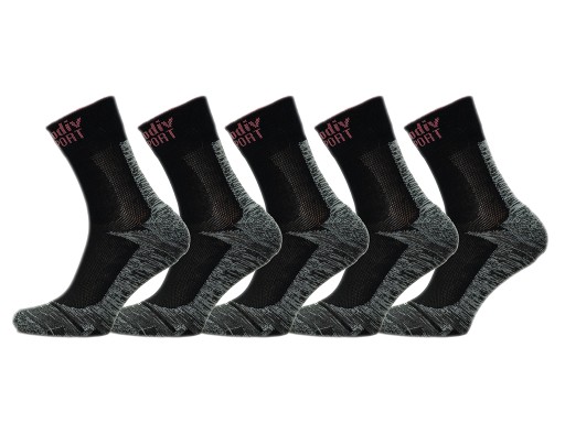 5 спортивных носков Polish TREKKING BLACK, термоактивные, термо SUPER