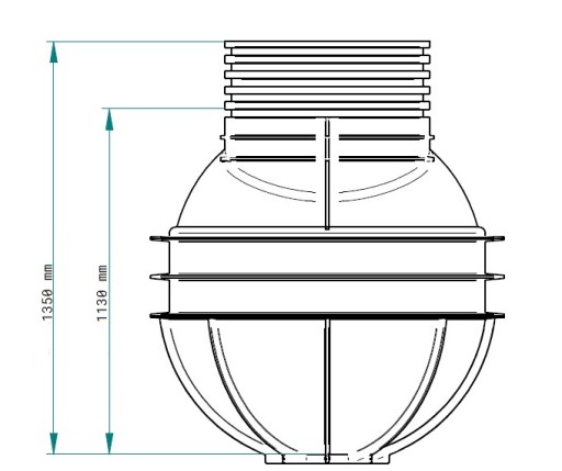 Обсадная колонна глубокой скважины SW-1000/1350 М