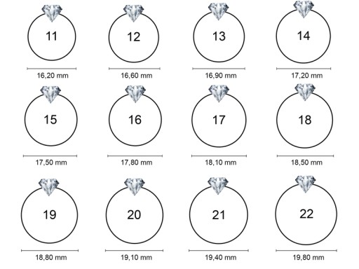 Złoty pierścionek z brylantami 0,10 ct pr. 585 r12