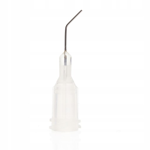 IGŁA NEEDLE DOZOWNICZA ZAGIĘTA DO FLUXU KLEJ 27G 0,21MM KOŃCÓWKA STRZYKAWKA