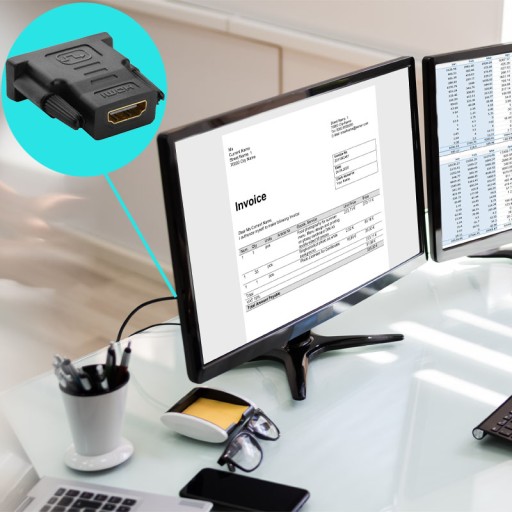 КОНВЕРТЕР АДАПТЕРА HDMI В DVI АДАПТЕР FHD 4K