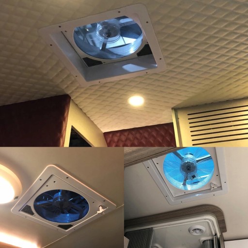 Комплект мансардного вентилятора DC12V 4LED