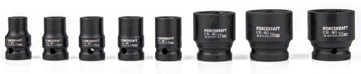 НАБОР УДАРНЫХ ГОЛОВОК Cr-MO, 14 УДАРНЫХ ГОЛОВОК ELE 1/2''