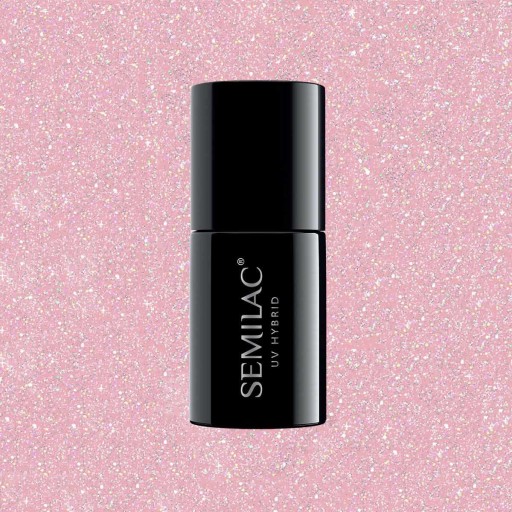 Semilac Base Extend 805 Top Color 5in1 Glitter Dirty Nude Rose 7мл