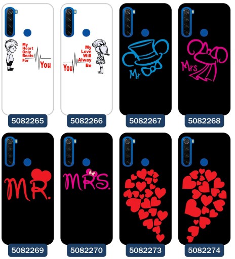 Etui do Xiaomi Redmi Note 8T Love serce dla par