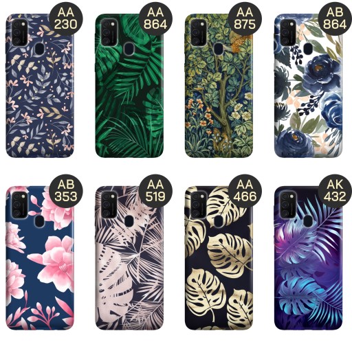 ETUI DO SAMSUNG GALAXY M21 WZORY FLORAL BOTANIKA BUKIETY OBUDOWA POKROWIEC