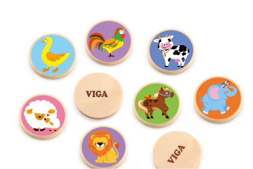 VIGA MEMORY WOODEN MEMORY GAME MEMO ЖИВОТНЫЕ ЖИВОТНЫЕ EDU ПАБЫ