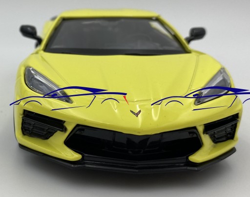 Chevrolet Corvette C8 2020 в масштабе 1:24, Motormax 79360