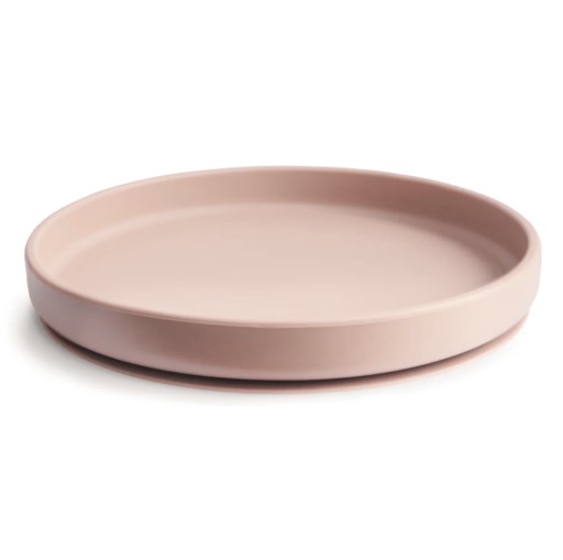 MUSHIE Talerzyk silikonowy z przyssawką Blush