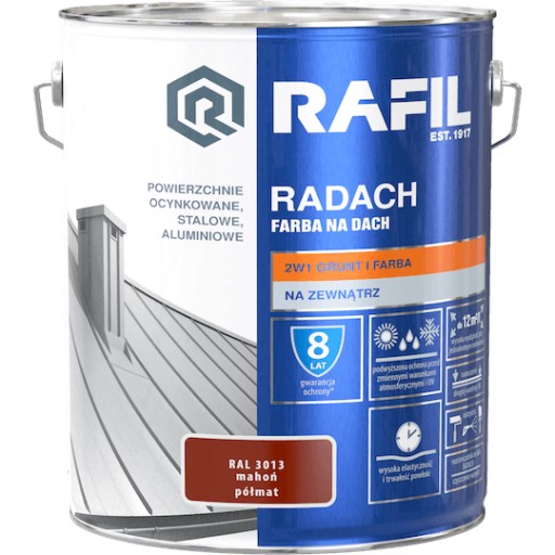 RAFIL Radach RAL3013 полуматовое красное дерево 10 л