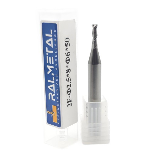 Frez do Aluminium VHM 2 pióra 2.5 x 6D x 50 45 HRC