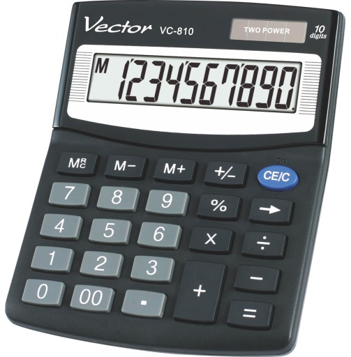 ОФИСНЫЙ КАЛЬКУЛЯТОР VECTOR VC-810