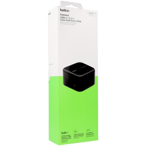 Концентратор Belkin USB-C для ноутбука, INC018vf, 4K HDMI, 5 Гбит/с, USB-A, GaN 130 Вт