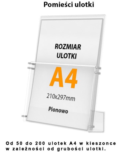 вращающаяся подставка для листовок с 6 карманами формата А4.