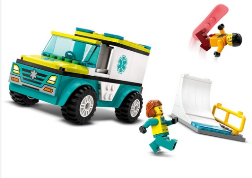 LEGO 60403 ГОРОДСКАЯ СКОРАЯ И СНОУБОРДИСТ