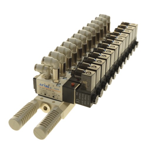 Wyspa 12 zaworowa AIRTAC Seria 100 5/2 - 1/8 - 12 V - 24V - 230 V