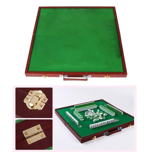 Portable Mini Mahjong Table Activity Game