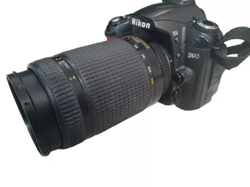 КАМЕРА NIKON D90 + ОБЪЕКТИВ 70-300 (ДЕФЕКТ ОБЪЕКТИВА)