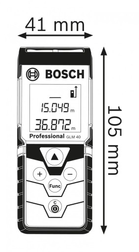 Красный лазерный дальномер GLM 40 Bosch 31-60 м 0601072900 + футляр