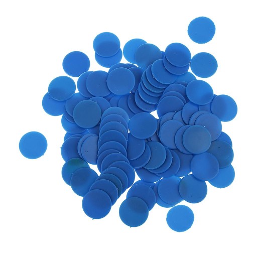 Nieprzezroczyste plastikowe żetony do gier planszowych Token Blue