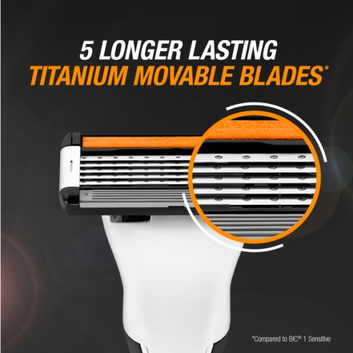BIC Hybrid 5 Flex Вставки для бритвенных лезвий 4 шт.