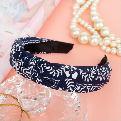 Opaska do Włosów Bandamka Damska Supeł Węzeł Turban Pin Up Bowknot Bandanka
