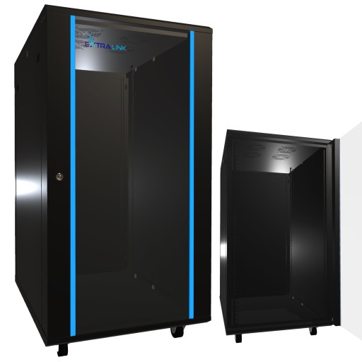 Стеллаж 19 22U 600х800 Черный стоящий