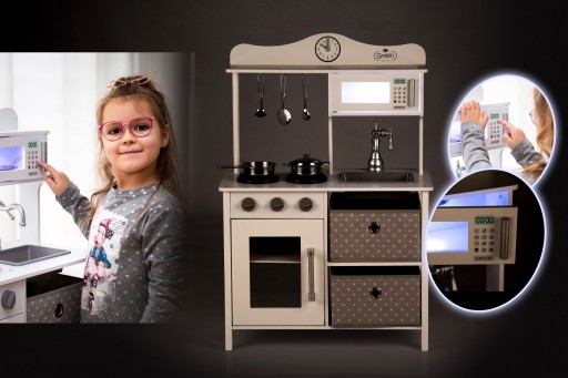 KINDERPLAY ДЕРЕВЯННАЯ КУХНЯ ДЛЯ ДЕТЕЙ ЛЕГКИЕ АКСЕССУАРЫ ФРУКТЫ ОВОЩИ