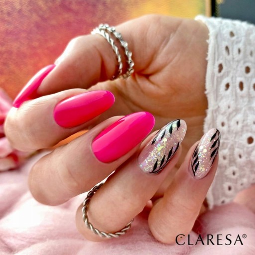 Гибридный лак для ногтей Claresa 2 голографические частицы