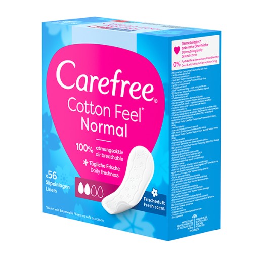 Прокладки для трусов CAREFREE Хлопковые со свежим ароматом 56 шт.