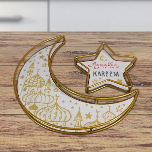 Taca obiadowa Eid Moon Tace w kształcie gwiazdy St