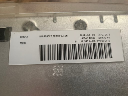 MICROSOFT XBOX CRYSTAL + ПЕЧАТЬ BDB xbox!
