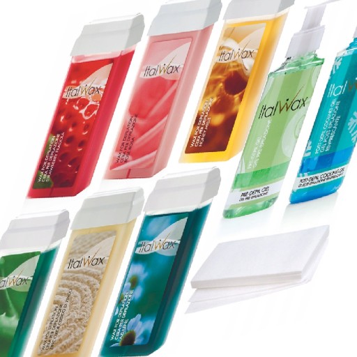 6x ВОСК для депиляции ItalWax В РУЛОНЕ + полоски + гель
