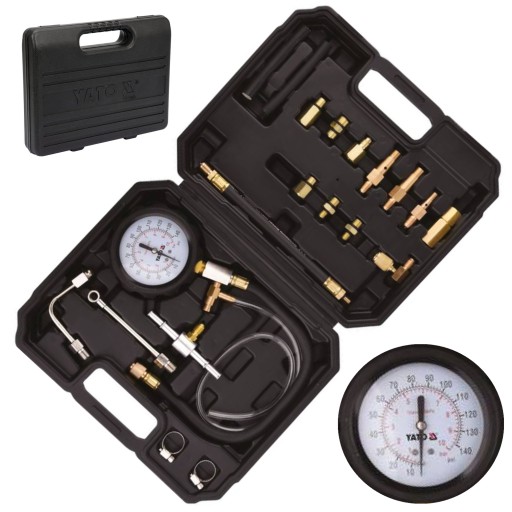 КОМПЛЕКТ МАНОМЕТРОВ ДАВЛЕНИЯ ВПРЫСКА ТОПЛИВА YATO KIT 20EL YT-73025