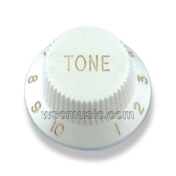 Ручка потенциометра TONE, тип Strat, белая