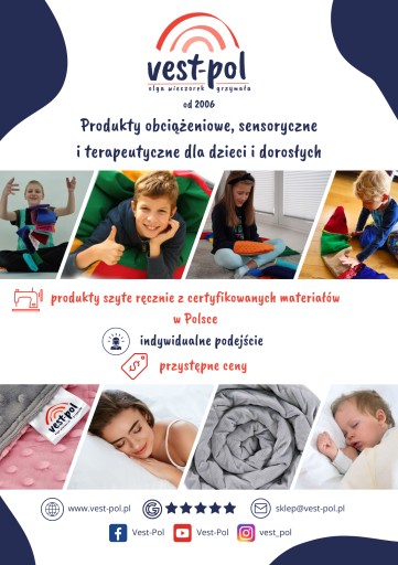 Kołdra Obciążeniowa 160x200 polar 2x minky mkulka