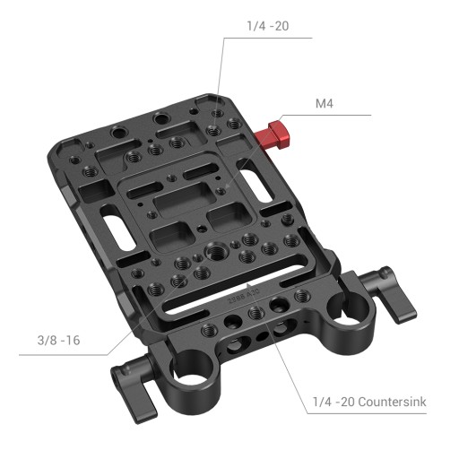 SmallRig 3016 - V-образная пластина для аккумуляторов с двойным зажимом