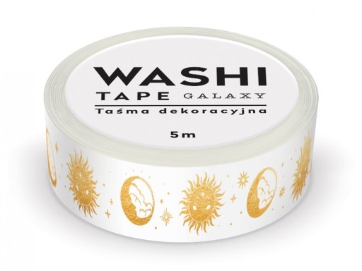 ЛЕНТА ДЕКОРАТИВНАЯ 15мм/5м WASHI TAPE GALAXY INTERDRUK MIX 1 шт.