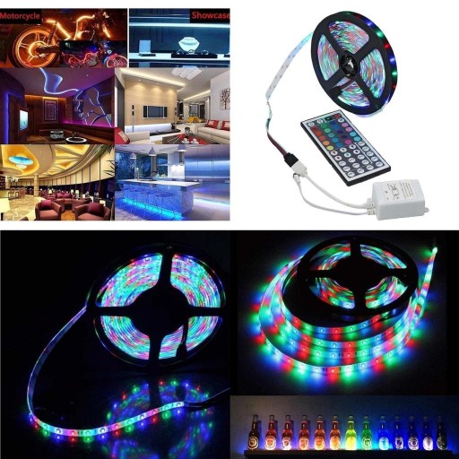 Светодиодная лента SMD 3528 RGB Гибкая 5м