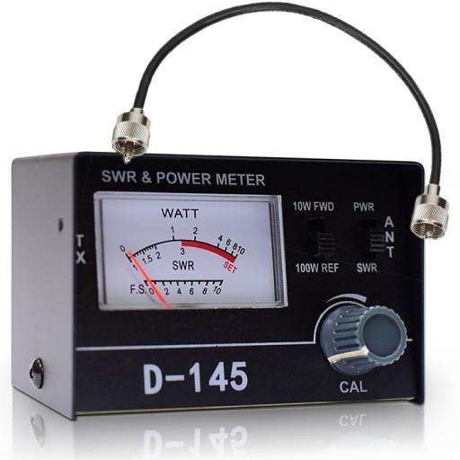 РЕФЛЕКТОМЕТР КСВ-МЕТР PWR D145 + КОМПЛЕКТ КАБЕЛЕЙ