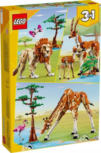 LEGO CREATOR 31150 ДИКИЕ ЖИВОТНЫЕ САФАРИ ПОДАРОК