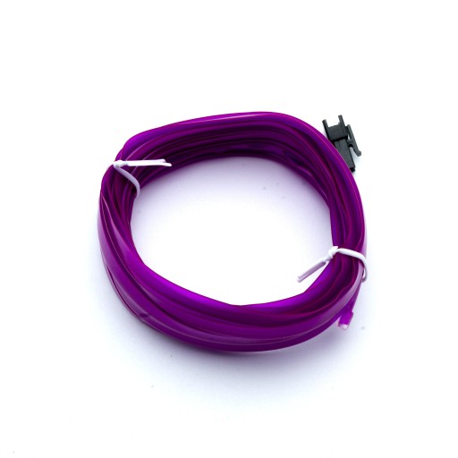 ŚWIATŁOWÓD LED DO SAMOCHODU EL WIRE FIOLETOWY 3 M