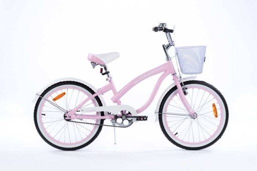 Велосипед ПОЛЬСКИЙ 20 дюймов TOMABIKE CRUISER корзина STOPKA девочки 6+