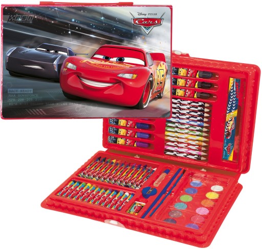 CARS ARTISTIC SET ЗИГЗАГ мелки чемодан 71 шт.